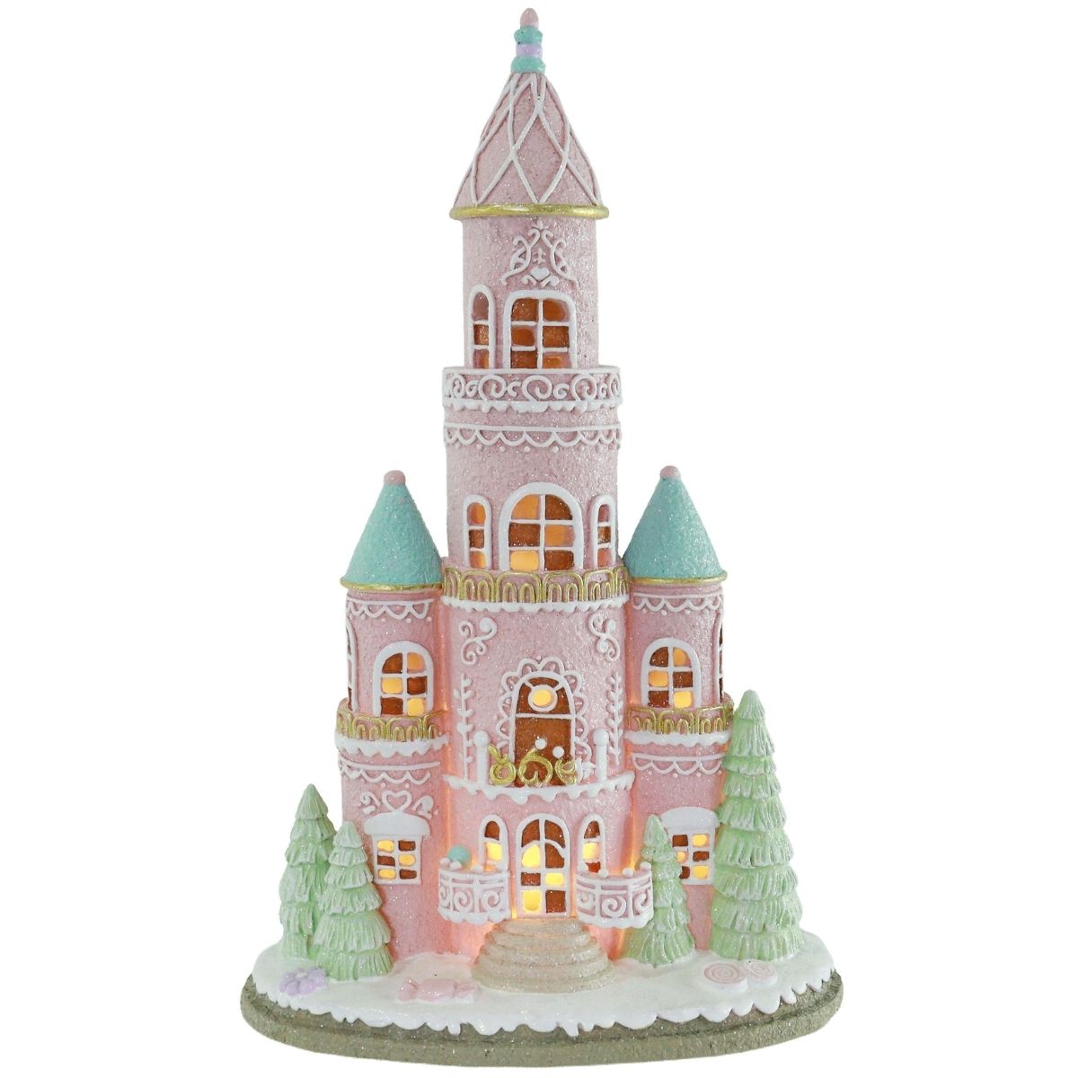 Christmas LED Resin Candy Castle Christmas decoration