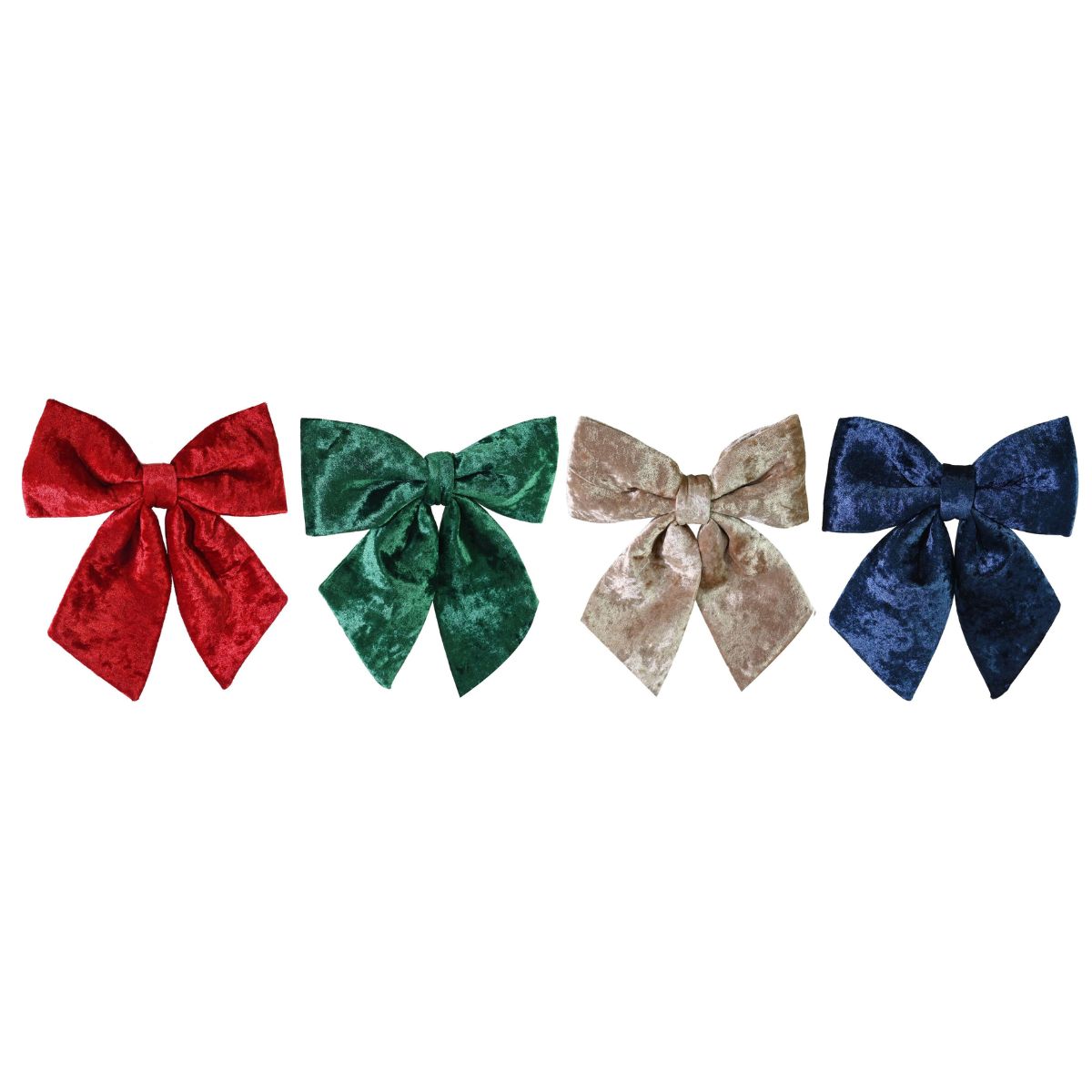 Christmas Regal Velvet Bow Assorted - affordable Luxe Heritage Christmas decoration NZ