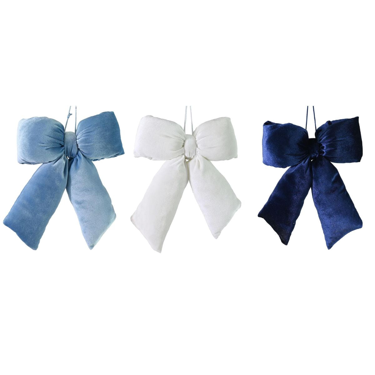 Christmas Puffy Bow Blue Assorted Christmas decoration product image