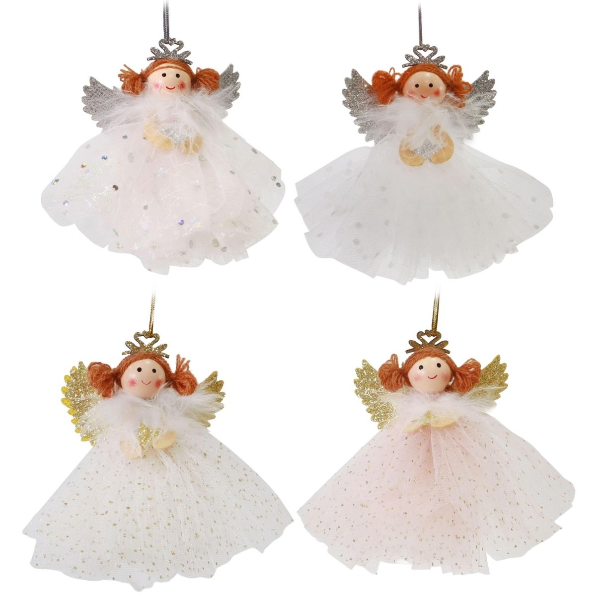 Christmas Hanging Princess Tutu 11cm Assorted Christmas decoration