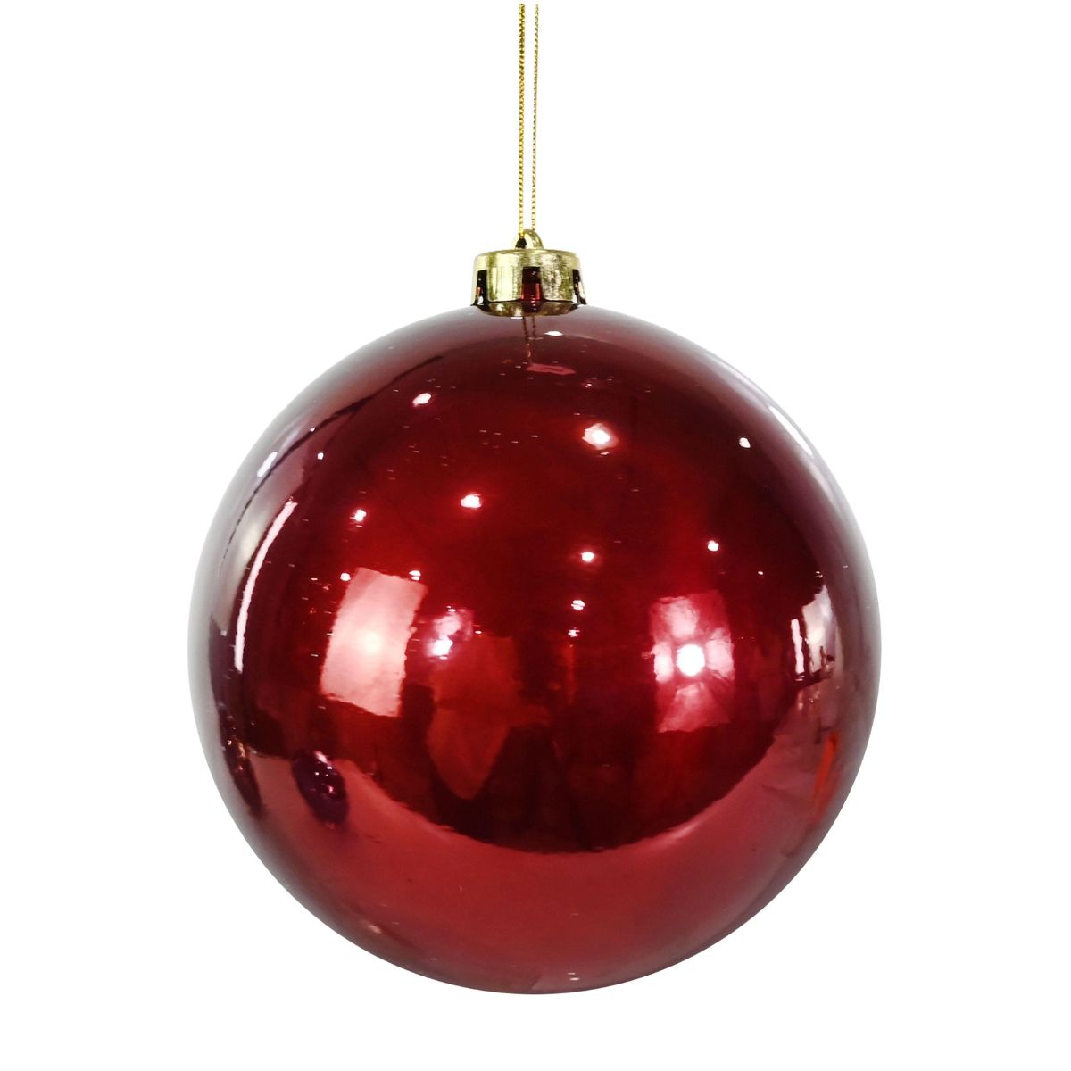 Bauble Pearl 15cm Burgundy - Woodland Velvet Christmas decoration