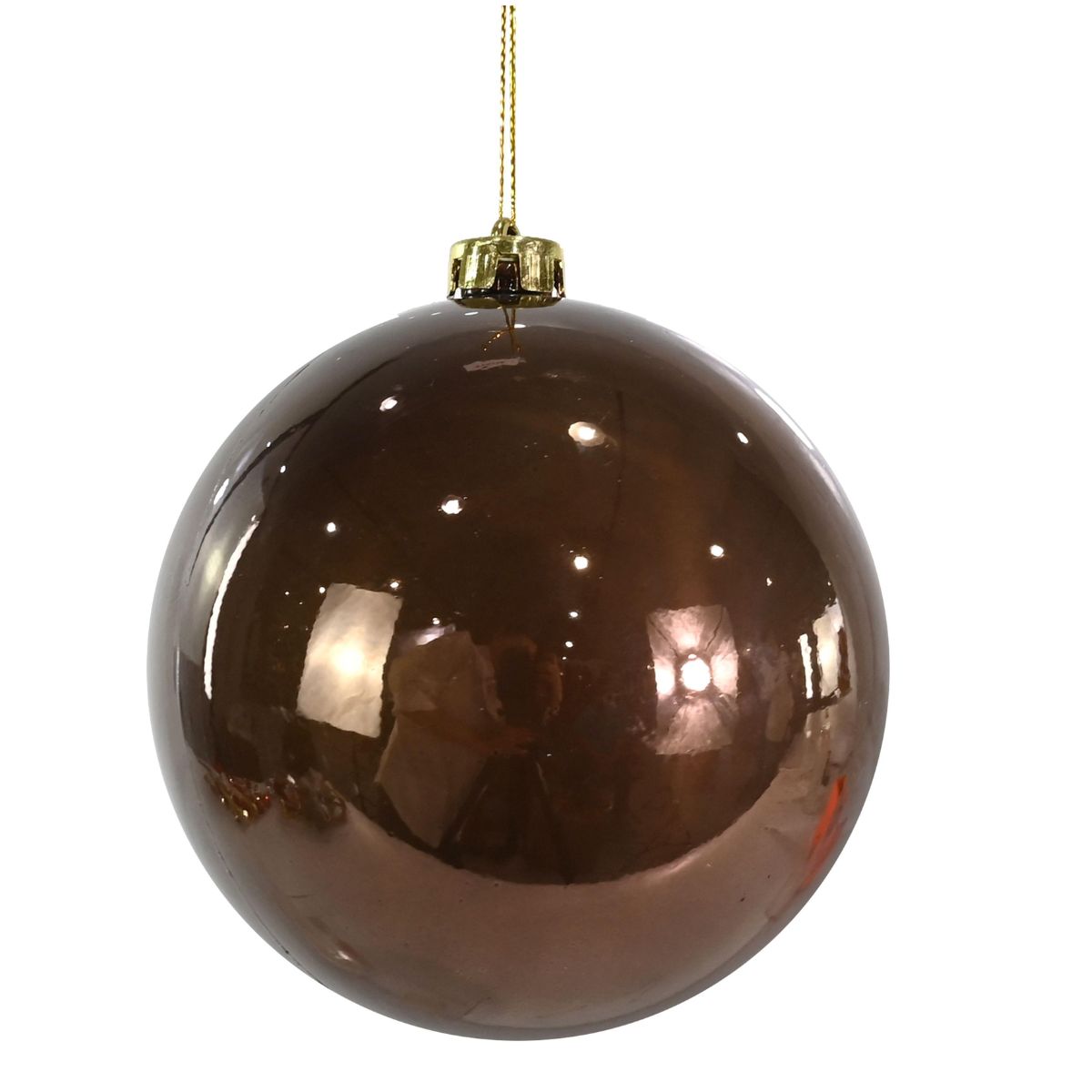 Bauble Pearl 15cm Mocha - Woodland Velvet Christmas decoration