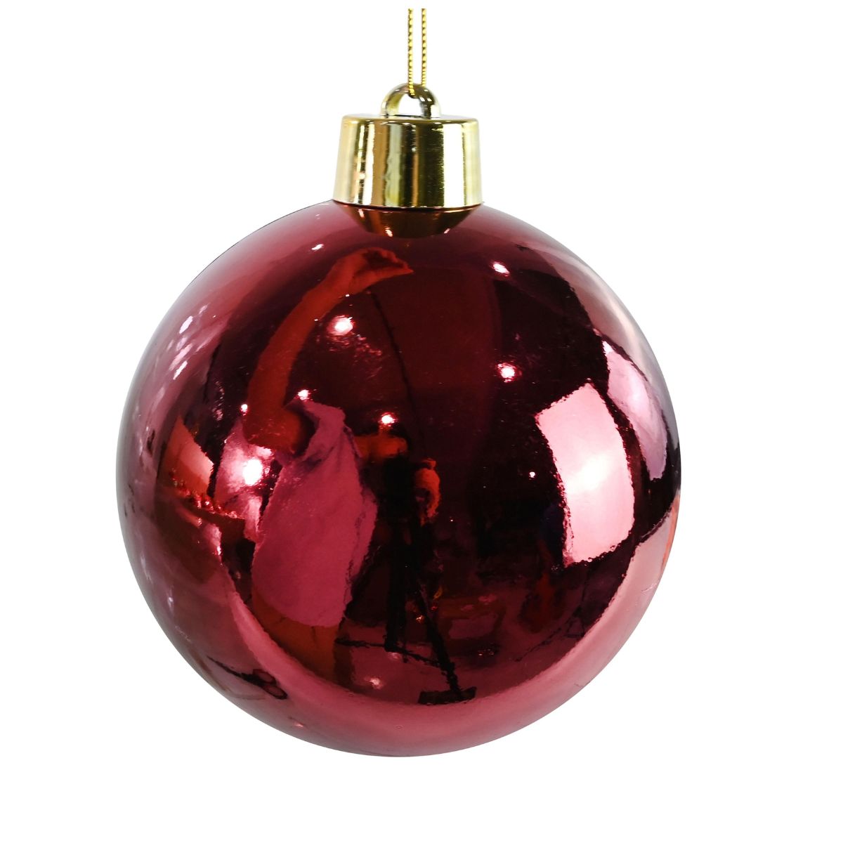Bauble Shiny 20cm Burgundy - Woodland Velvet Christmas decoration