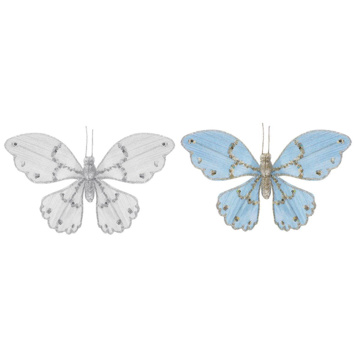 Christmas Blue Haze Butterfly Clip Assorted Christmas decoration product image