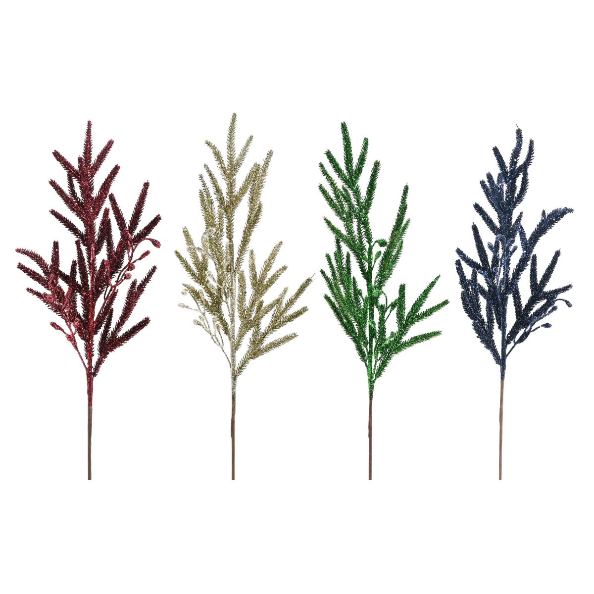 Christmas Lavender Glitter Pick 78cm Assorted - affordable Luxe Heritage Christmas decoration NZ