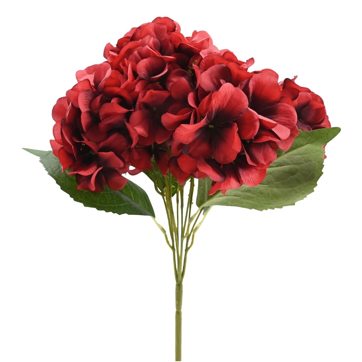 Christmas Hydrangea Bunch Red 34cm Assorted Christmas decoration