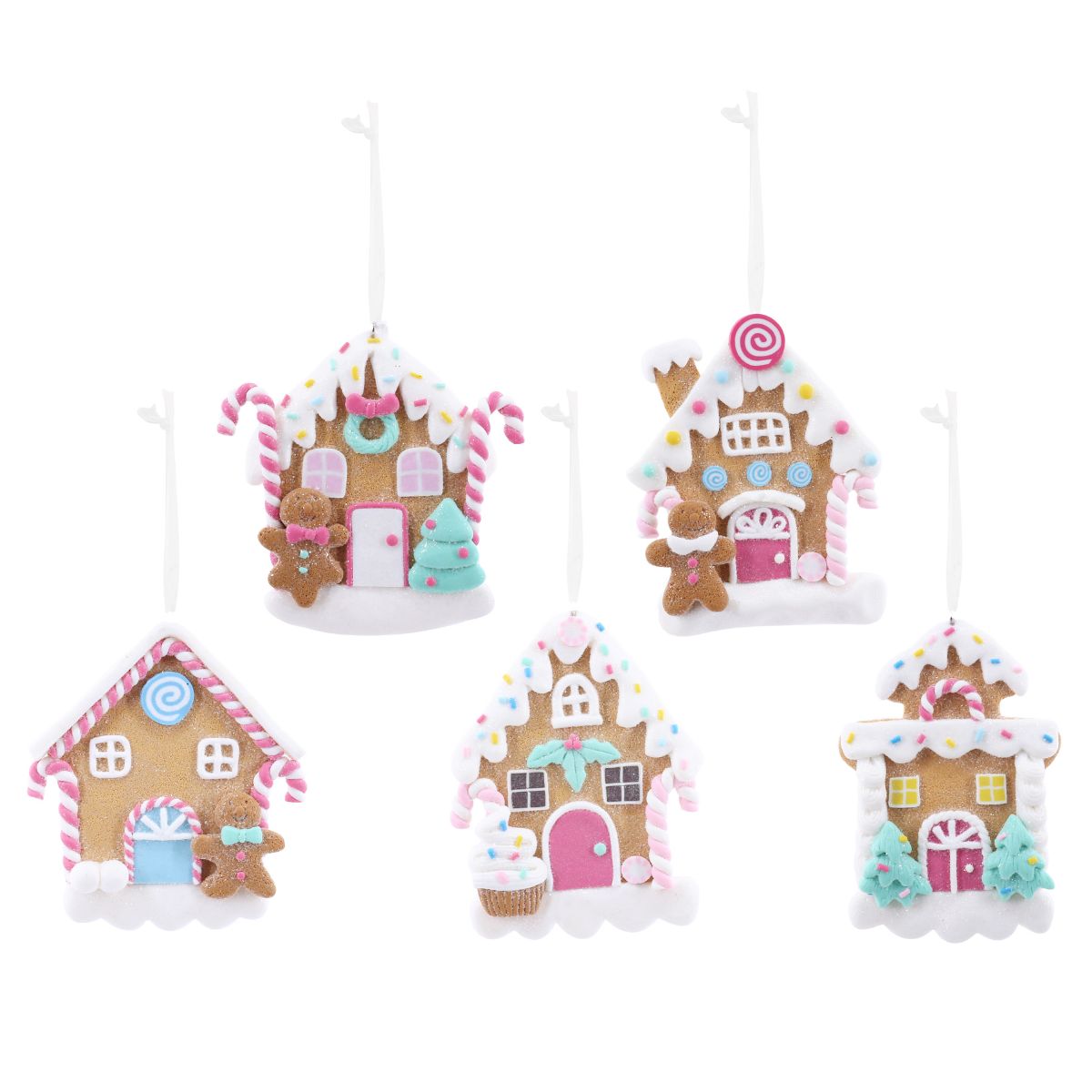 Christmas Hanging Gingerbread House 10cm Assorted