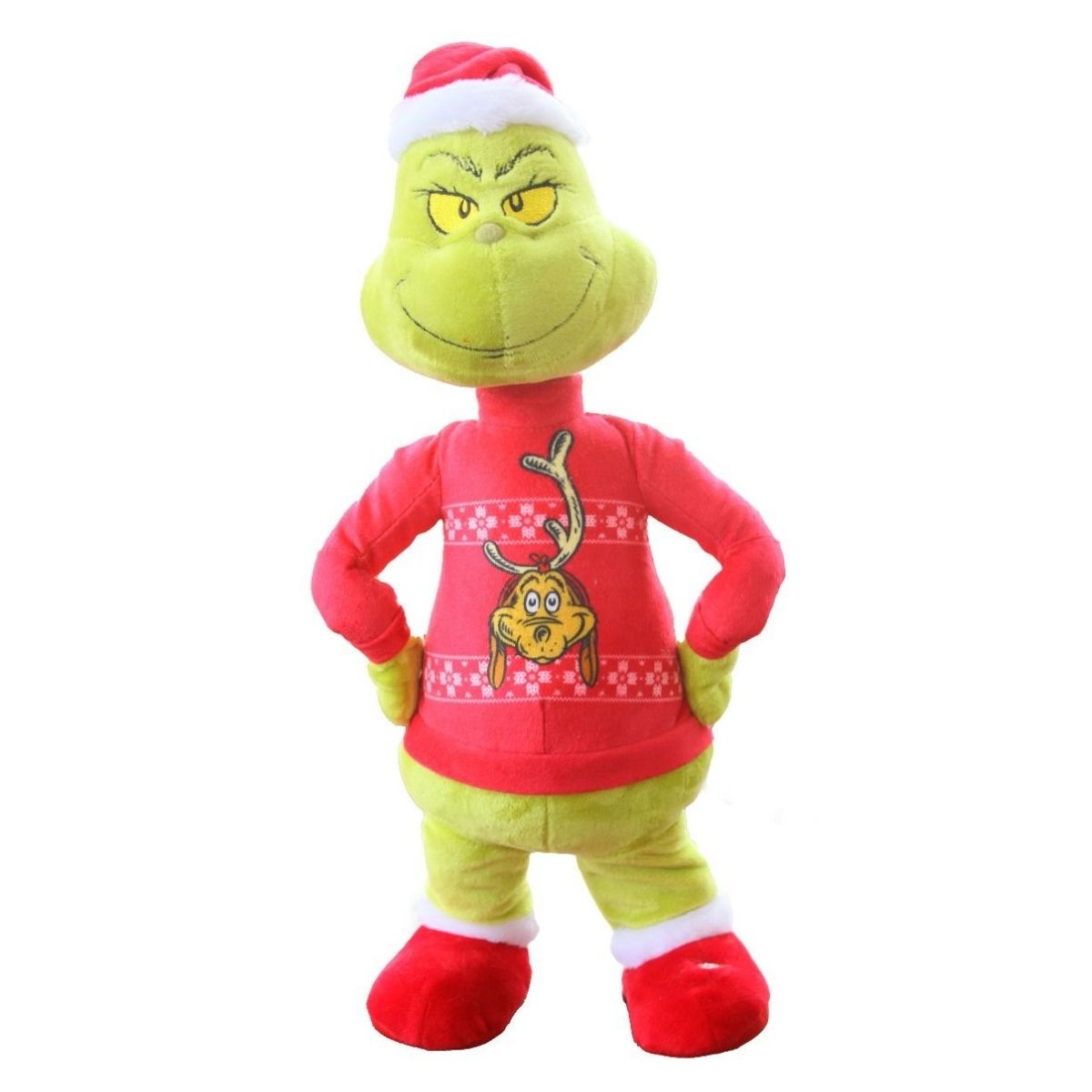 Grinch Side Stepper Grinch Red Max Sweater - Grinch Christmas animated christmas decoration