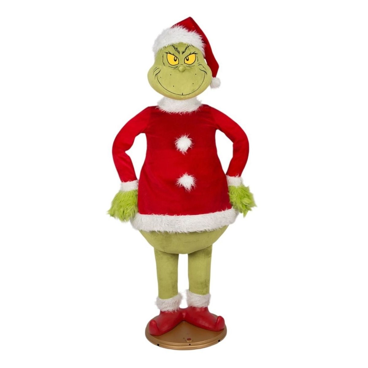 Grinch Life-size Animated Kd-fuzzy Grinch - Grinch Christmas animated christmas decoration