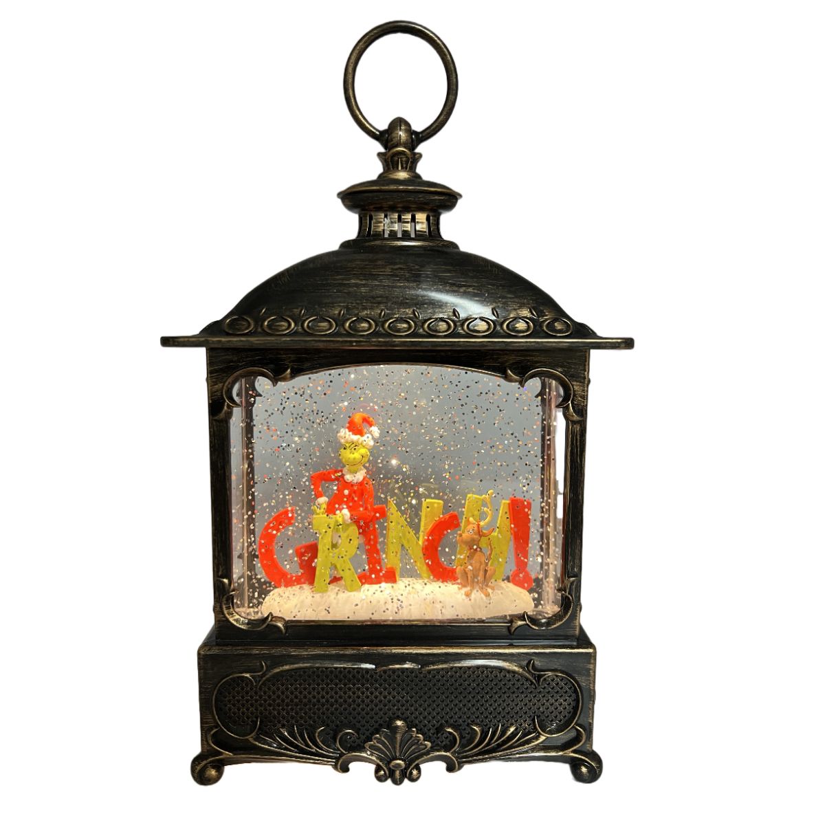 Christmas Square Lantern with Grinch & Max Design