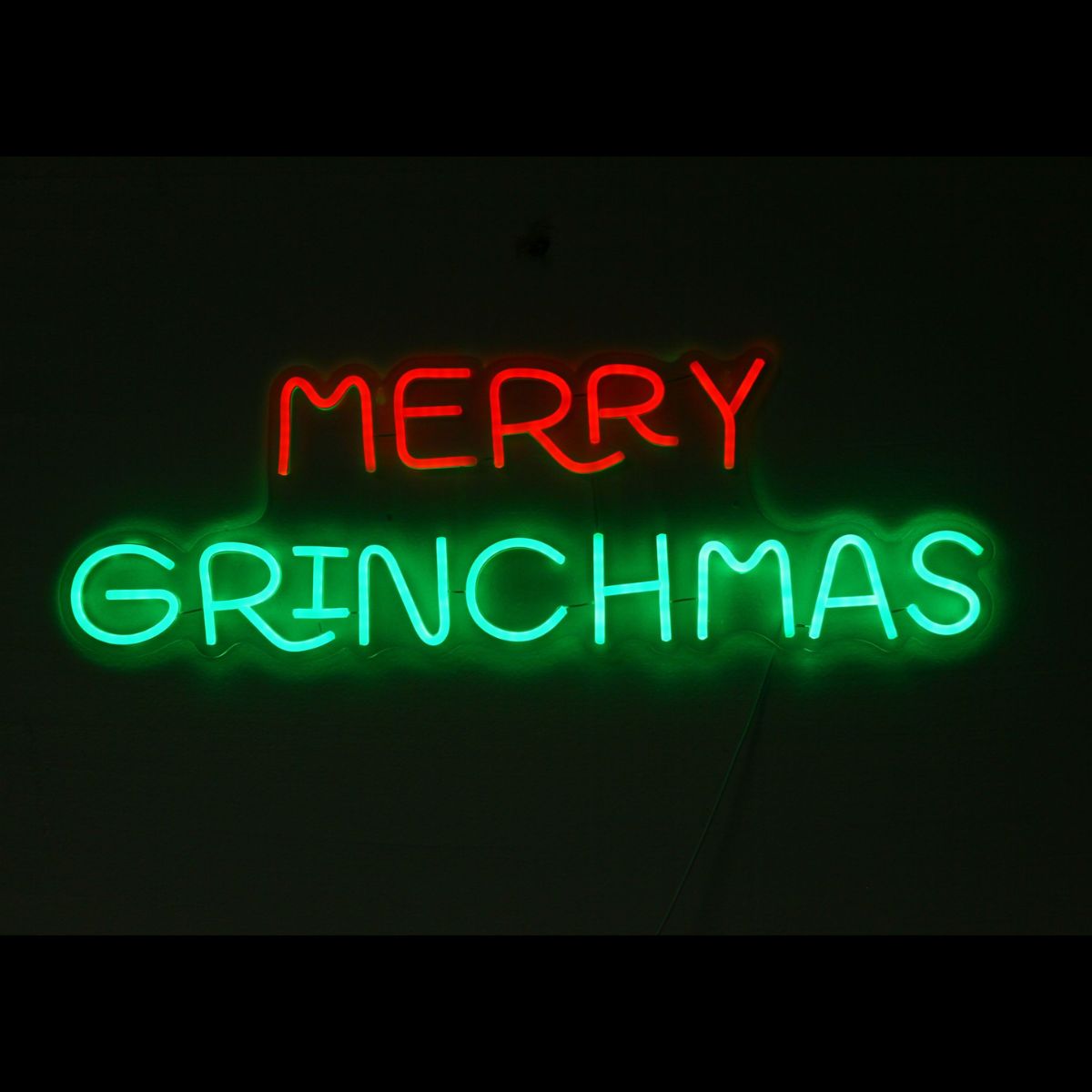 Christmas Dr. Seuss Neon Merry Grinchmas Lrg USB Powered Light 25*75
