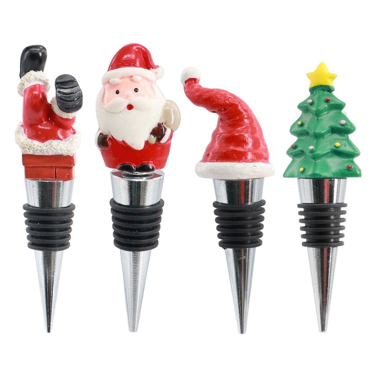 Christmas Wine Stopper Assorted - affordable Christmas decoration NZ