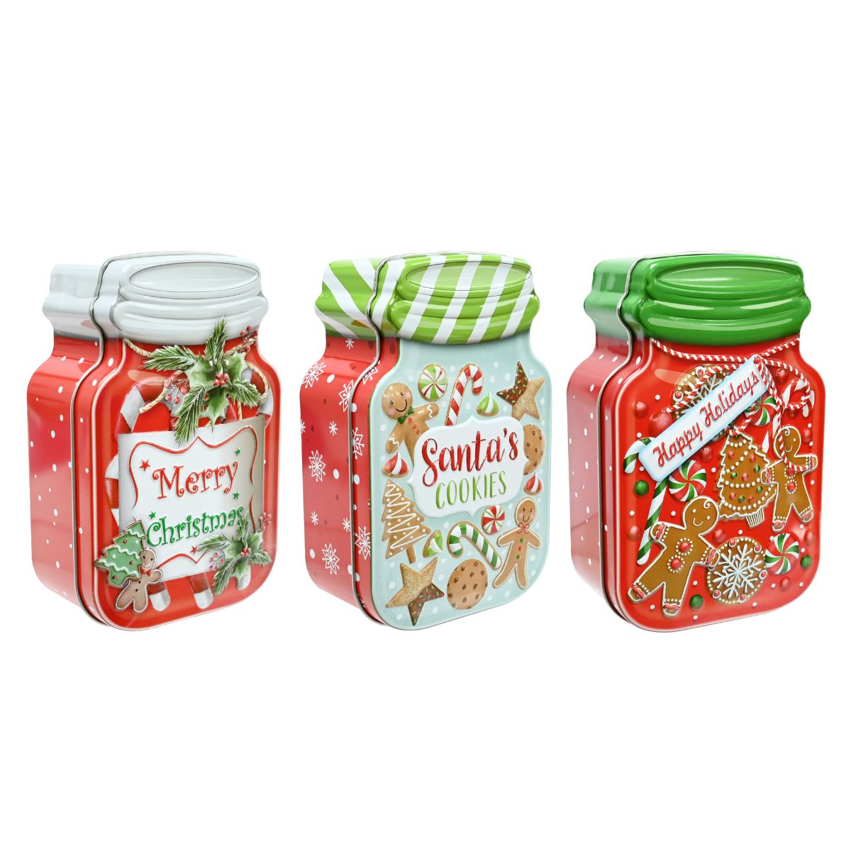 Cookie Tin Jar Shape Assorted