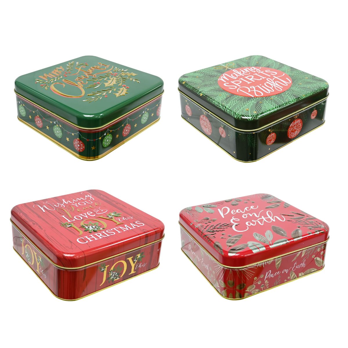 Cookie Tin Embossed Assorted