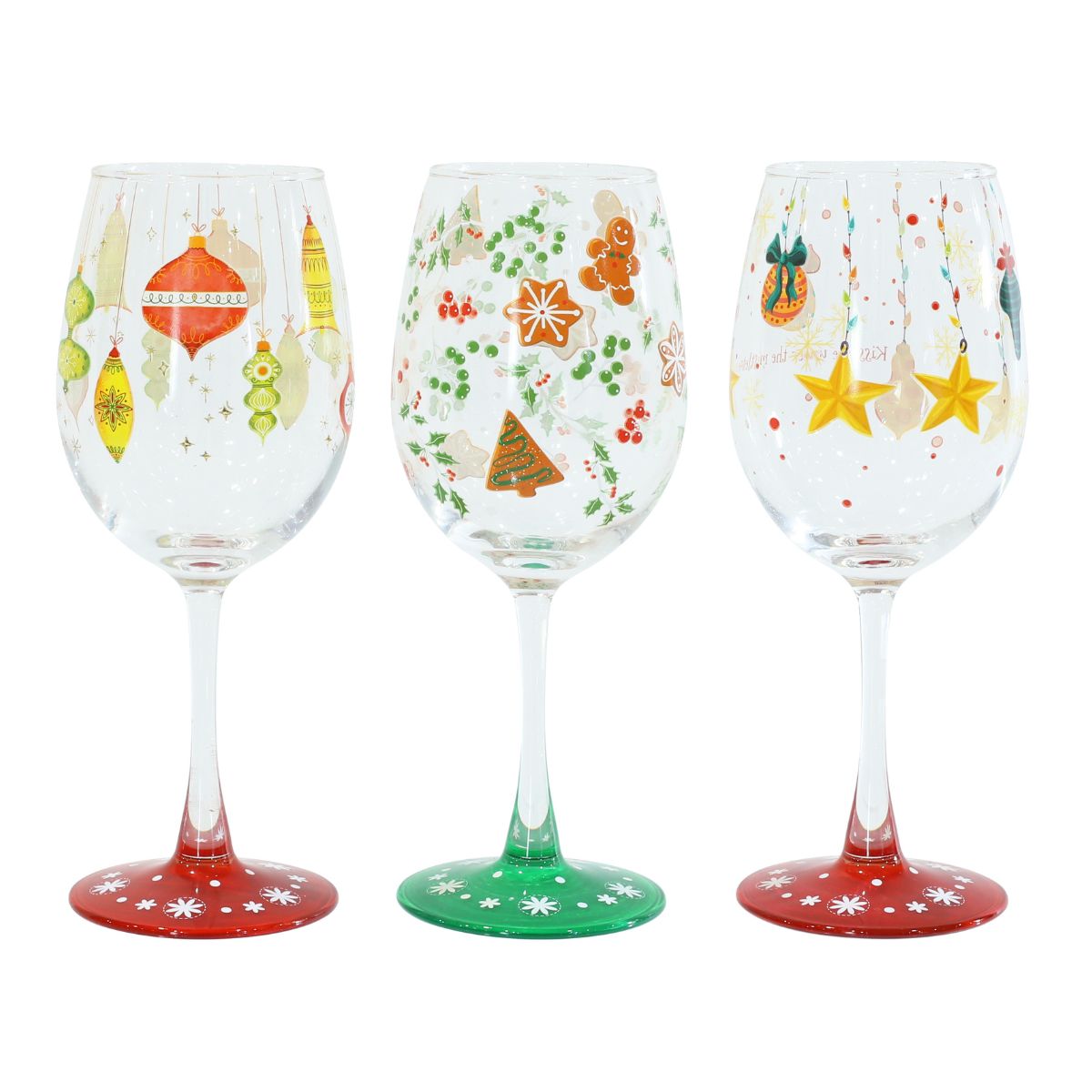 Wine Glass Printed 340mL Assorted
