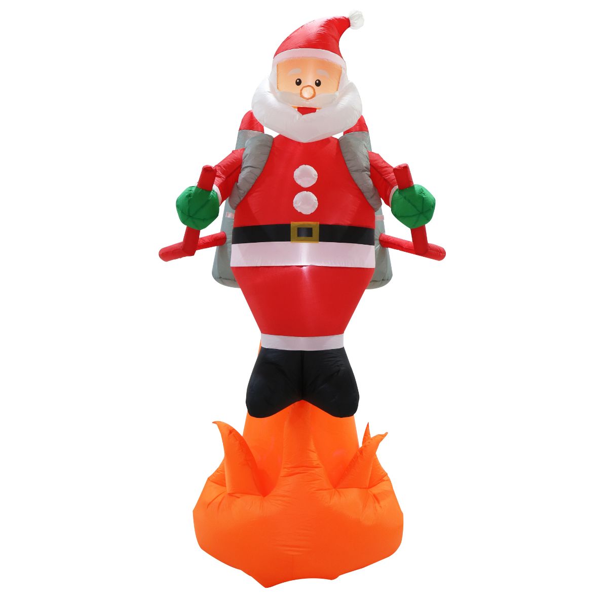 Christmas Airpower Santa Jet Pack with Flames 240cm