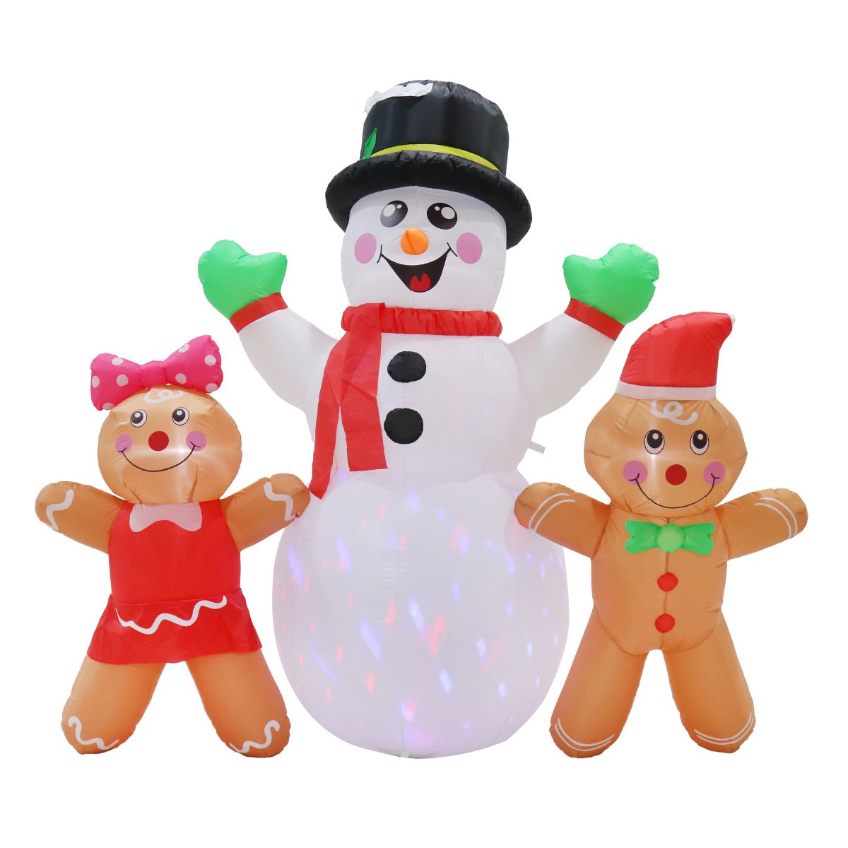 Christmas Airpower Snowman with Gingers RGB Disco LED 200cm