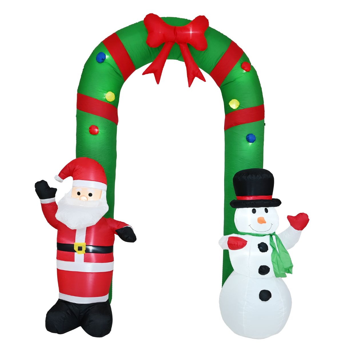 Christmas Airpower Santa Snowman Arch 240cm