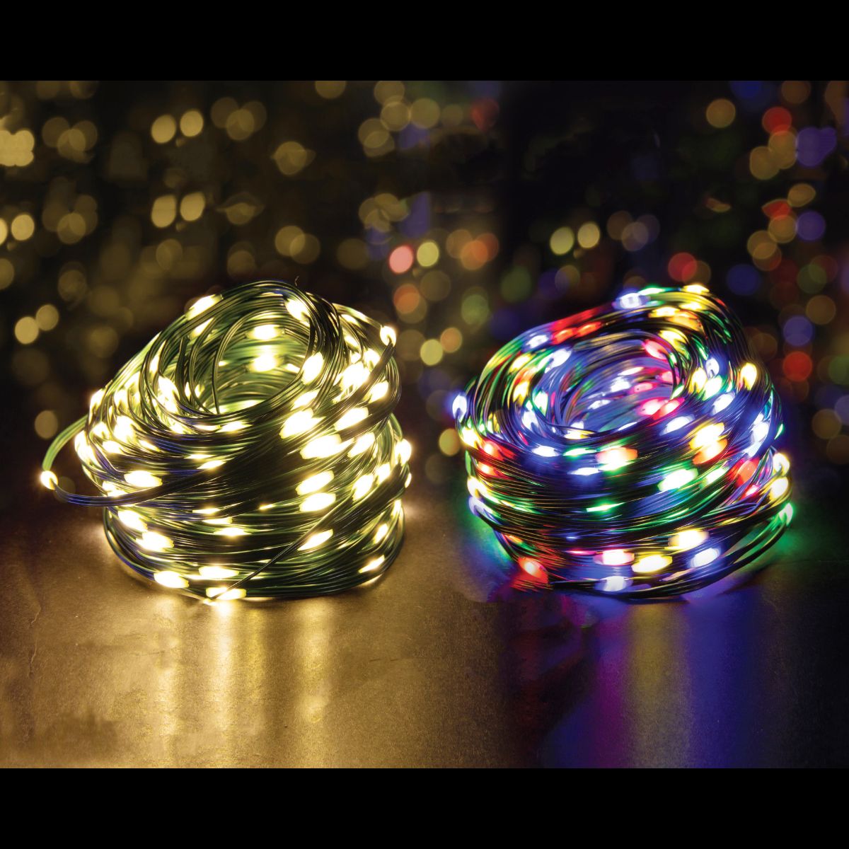 Solar Flexi Cable Fairy Lights 200 Assorted