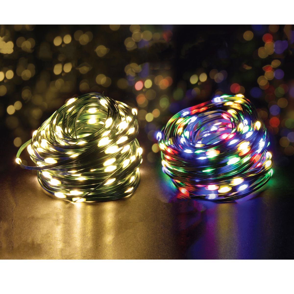 Solar Flexi Fairy Lights 1000 Reel Assorted