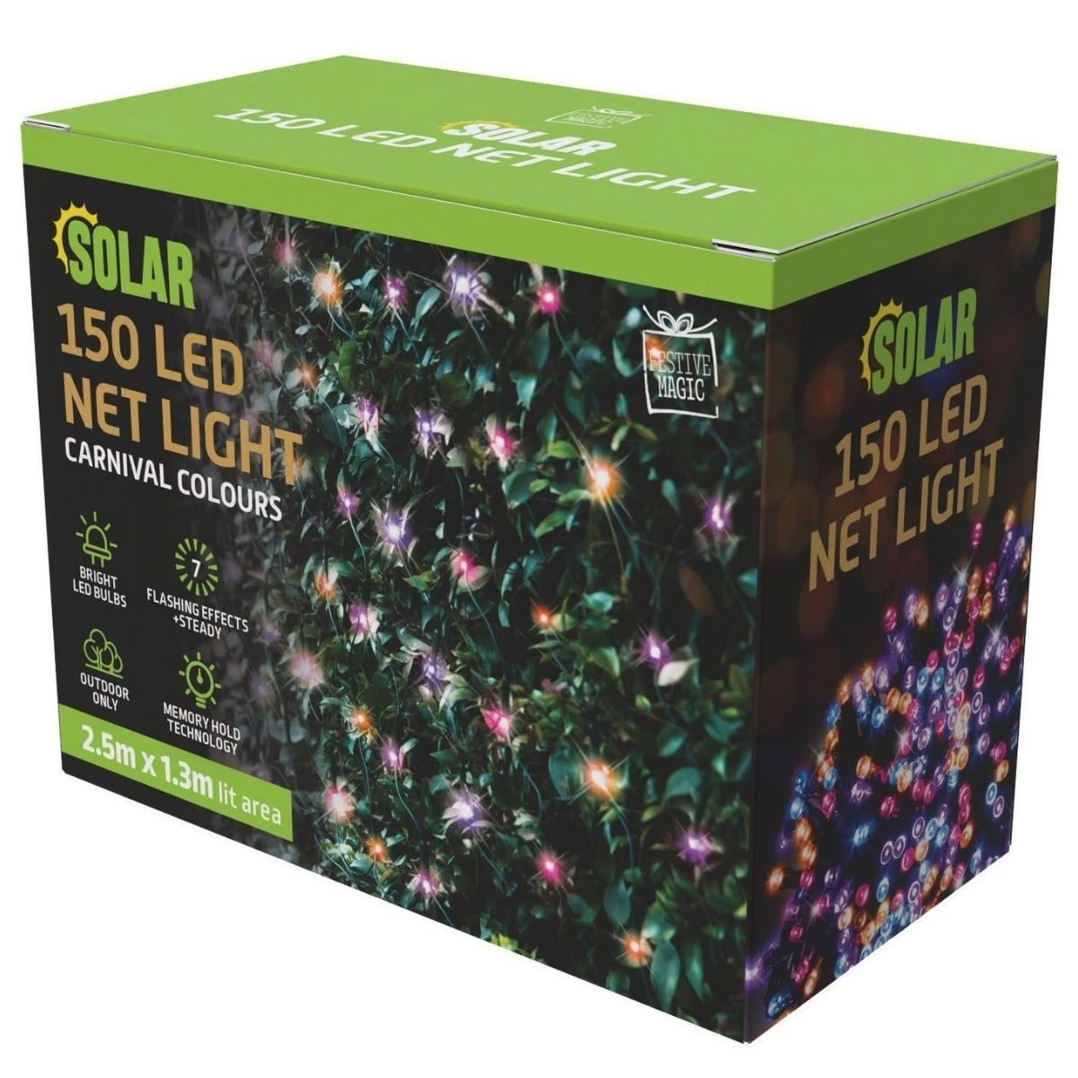 Christmas Solar Net Light 150 Carnival - Christmas Collective NZ