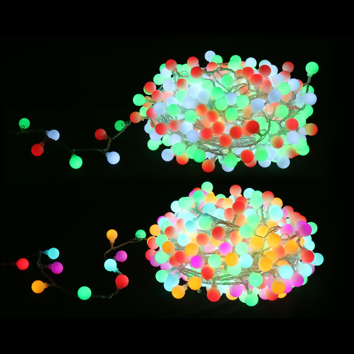 LED Frosted Ball Lights 400 Assorted