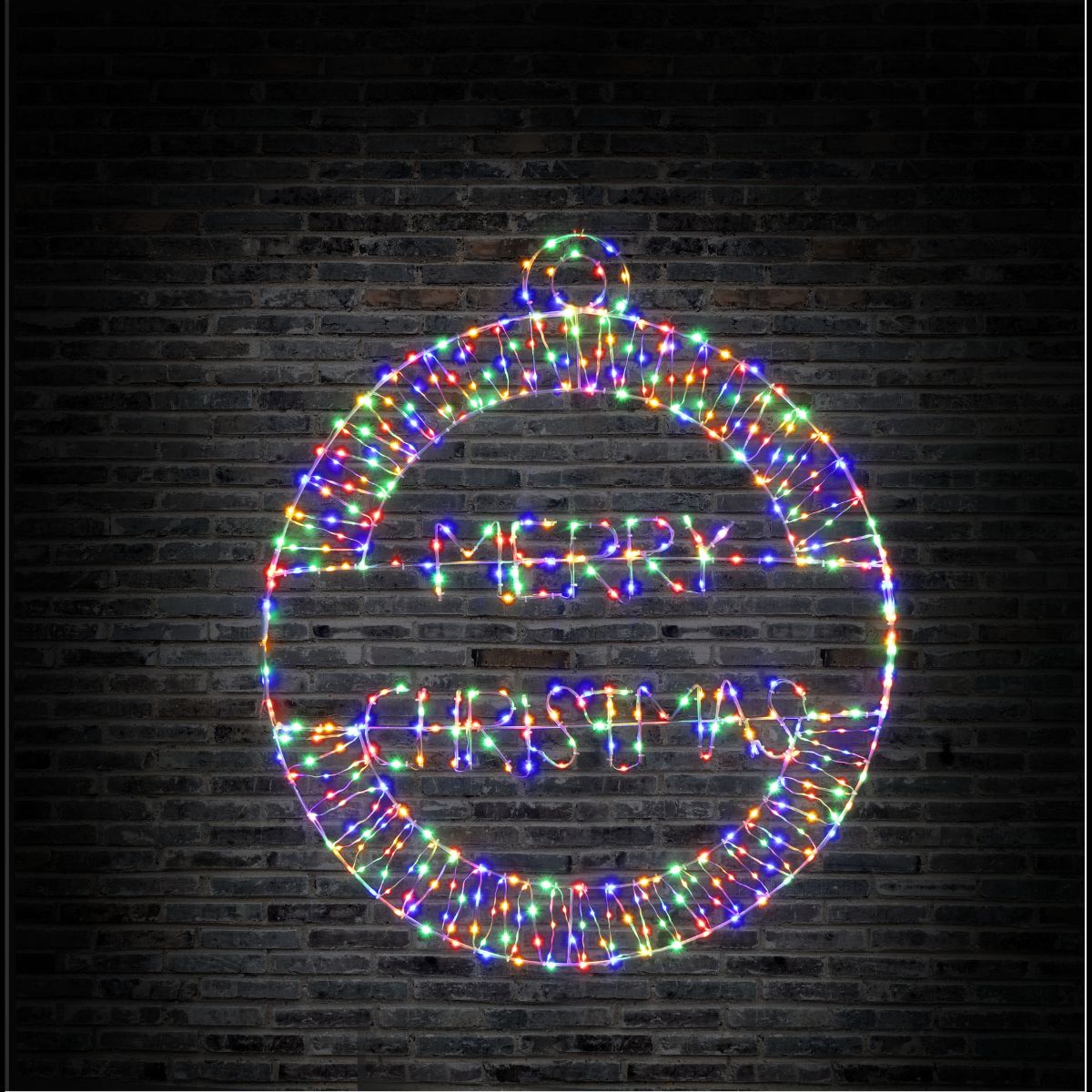 LED Dew Drop Bauble Merry Christmas