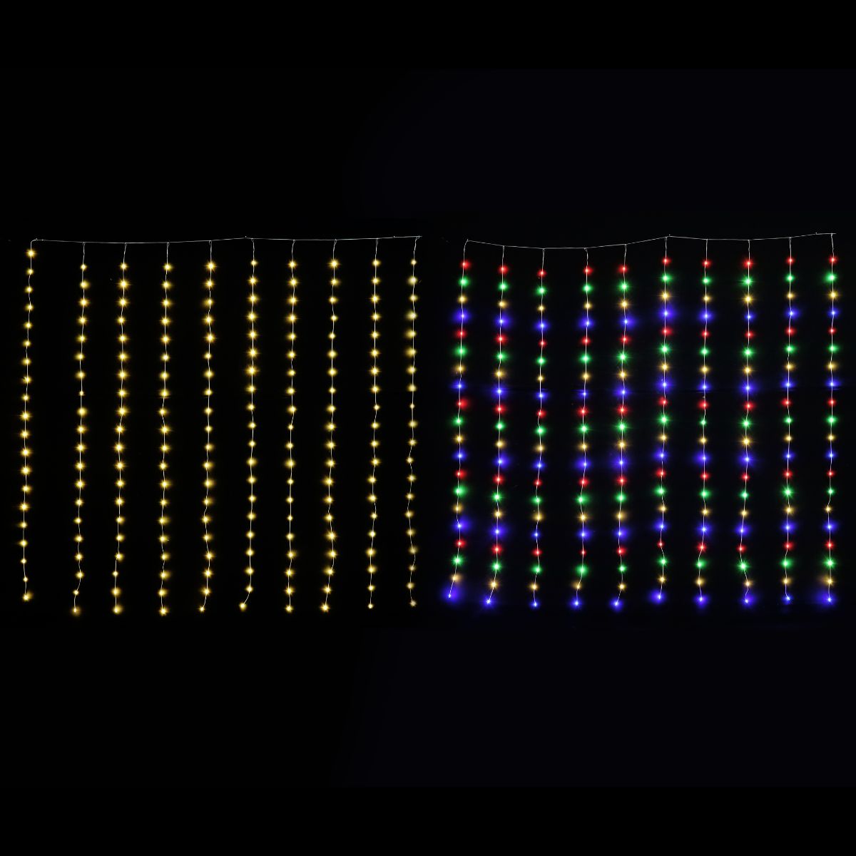 LED Dew Drop Curtan Light 2 x 2m Assorted