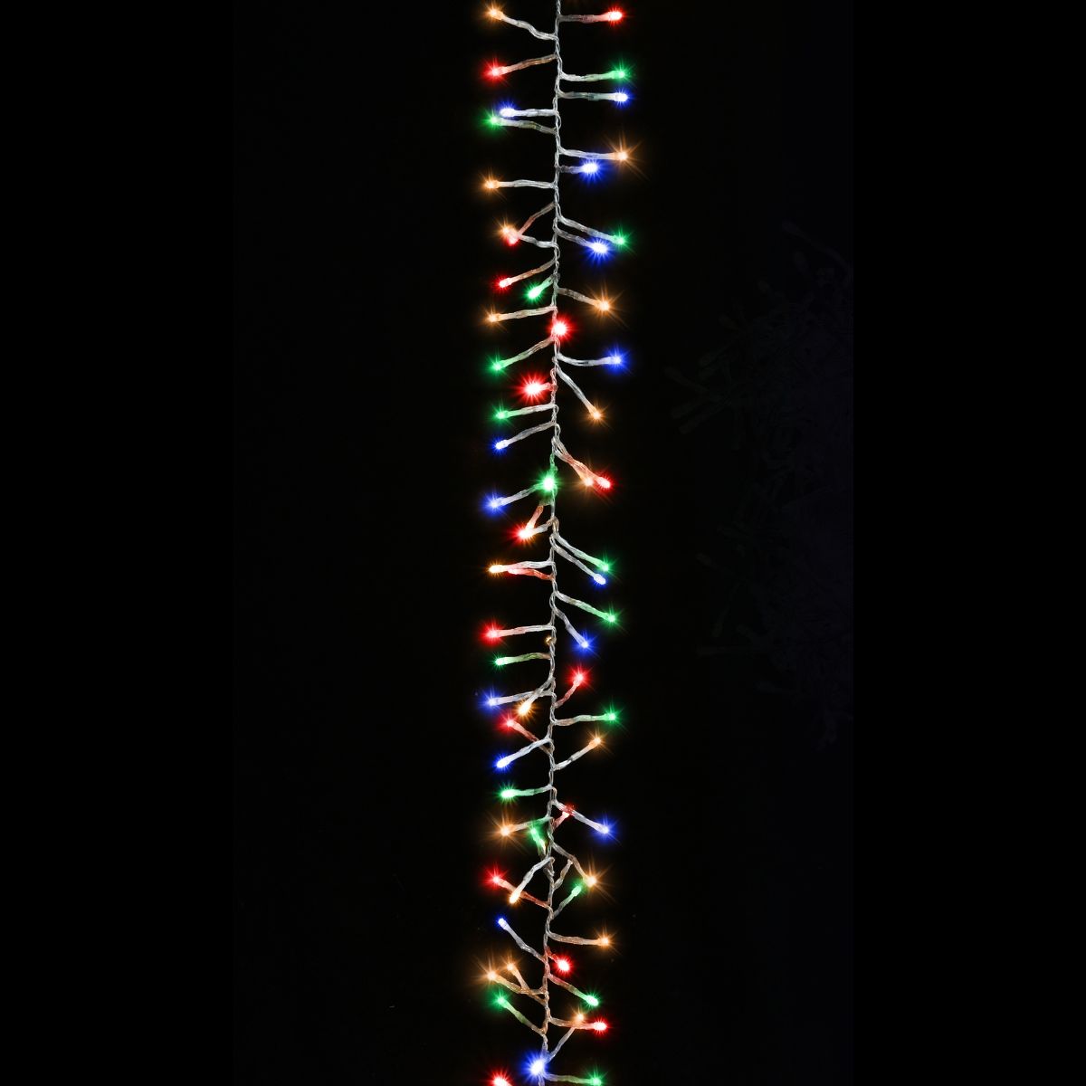 LED Cluster Glistening Gold 100% Twinkle 6m