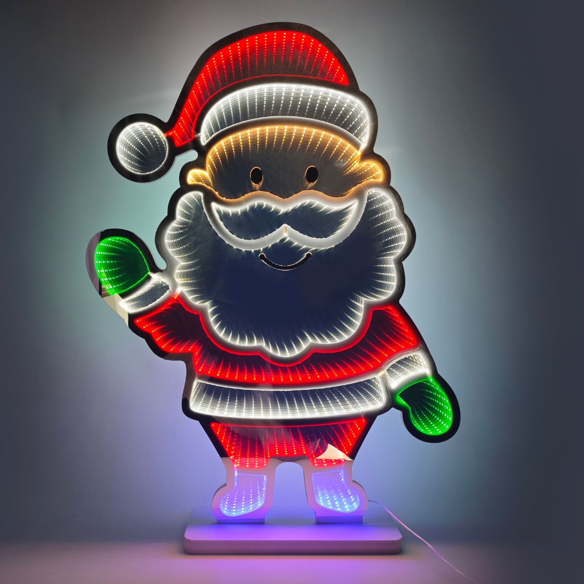 Christmas LED Infinity Jumbo Santa 90cm