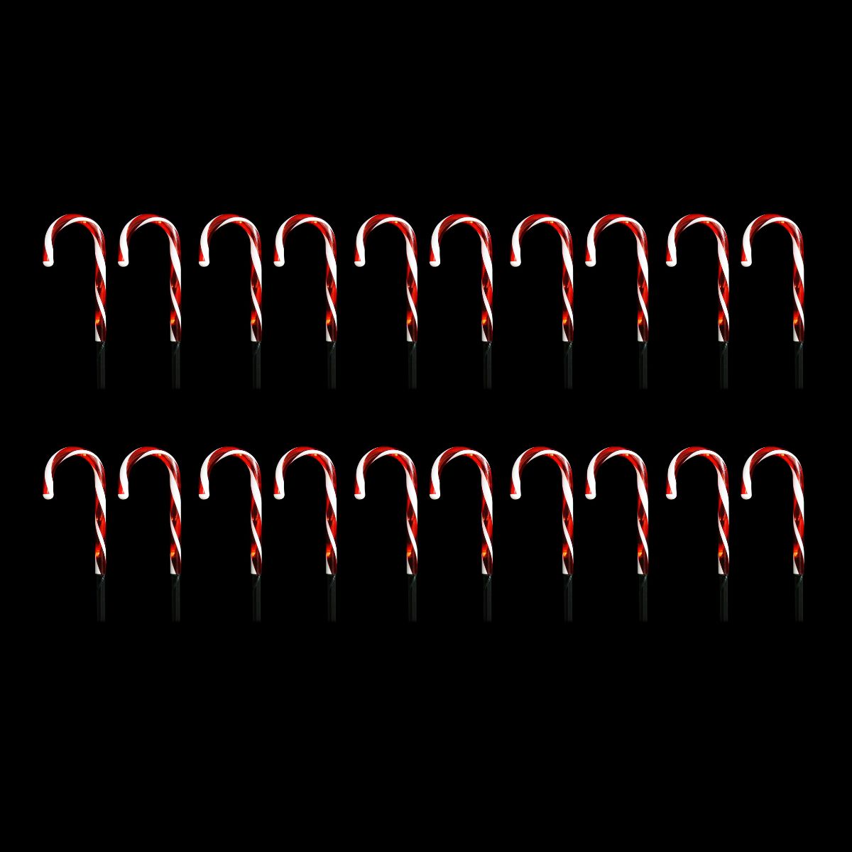 Christmas Solar Mini Candy Cane Path Lights 20pk