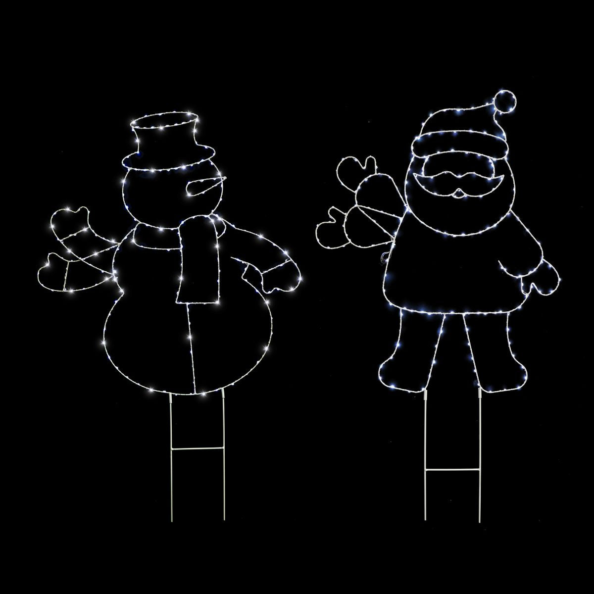 Christmas Solar LED Starry Wire Waving Character Assorted