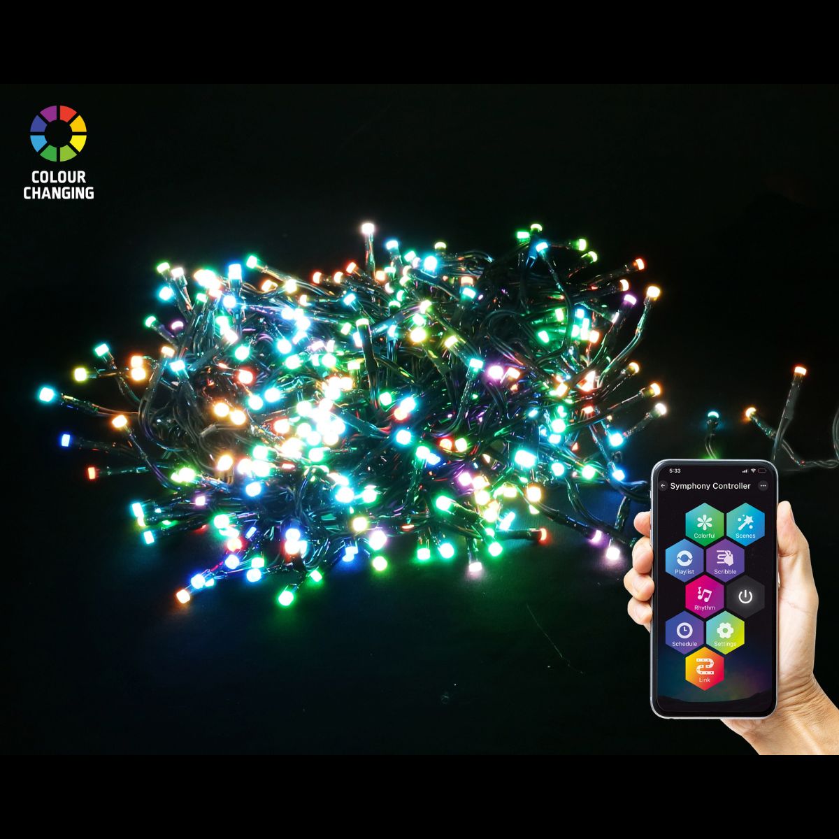 App Lightshow LED Cluster Lights 500