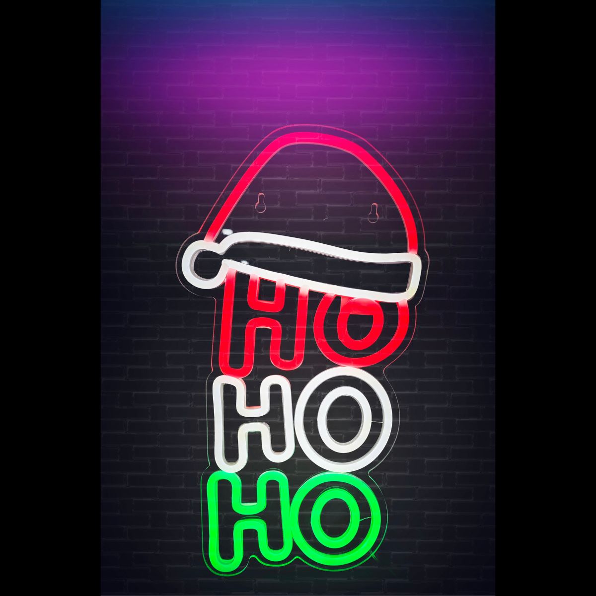 USB LED Neonflex Hohoho Sign