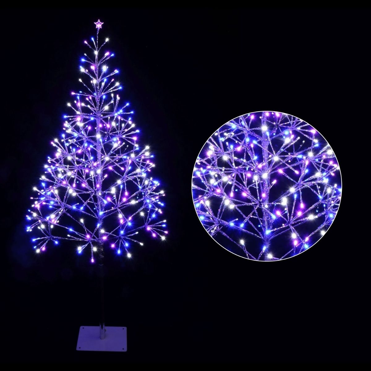 Christmas Sparkle Tree 135cm Twinkle Silver Enchanted - Christmas Collective NZ