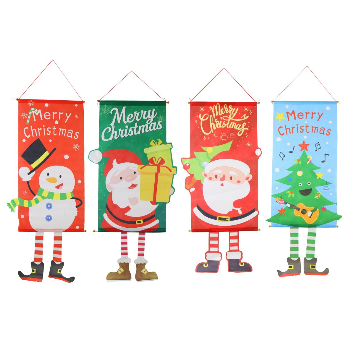 Christmas Banner with Legs Printed 110cm Assorted