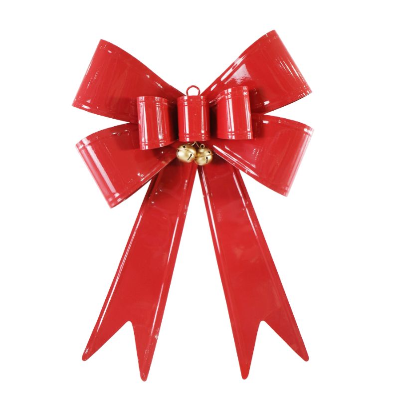 Fancy Hanging Metal Bow with 2 Nutbells