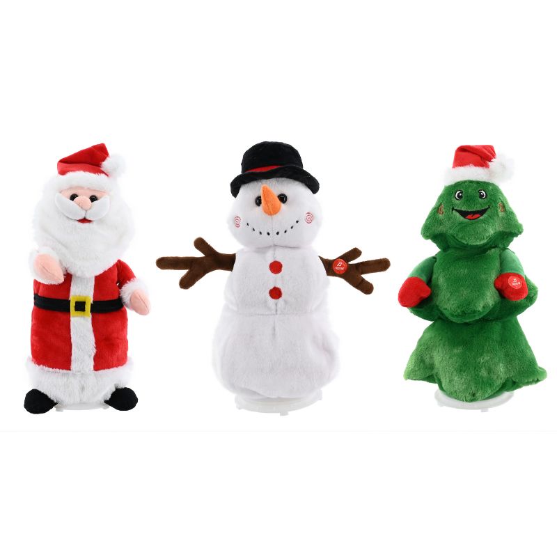 Christmas Sing & Spin Tall Character – Assorted