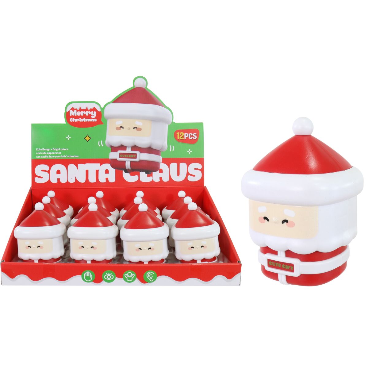 Christmas Santa Press & Race Toy – Assorted Designs