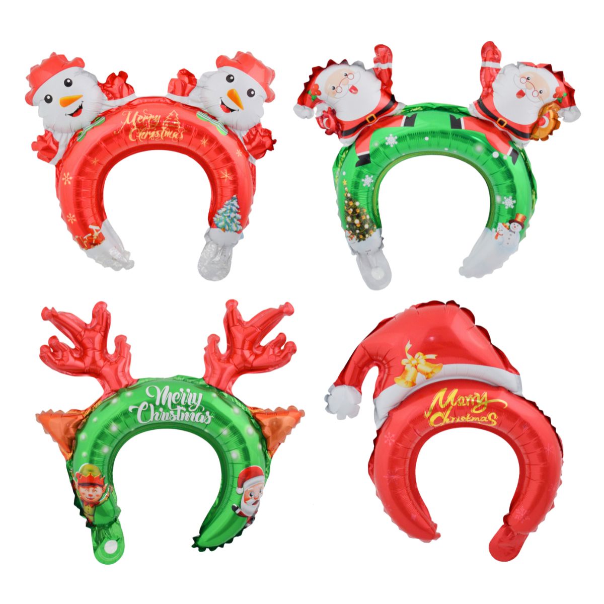 Christmas Foil Balloon Headband Assorted