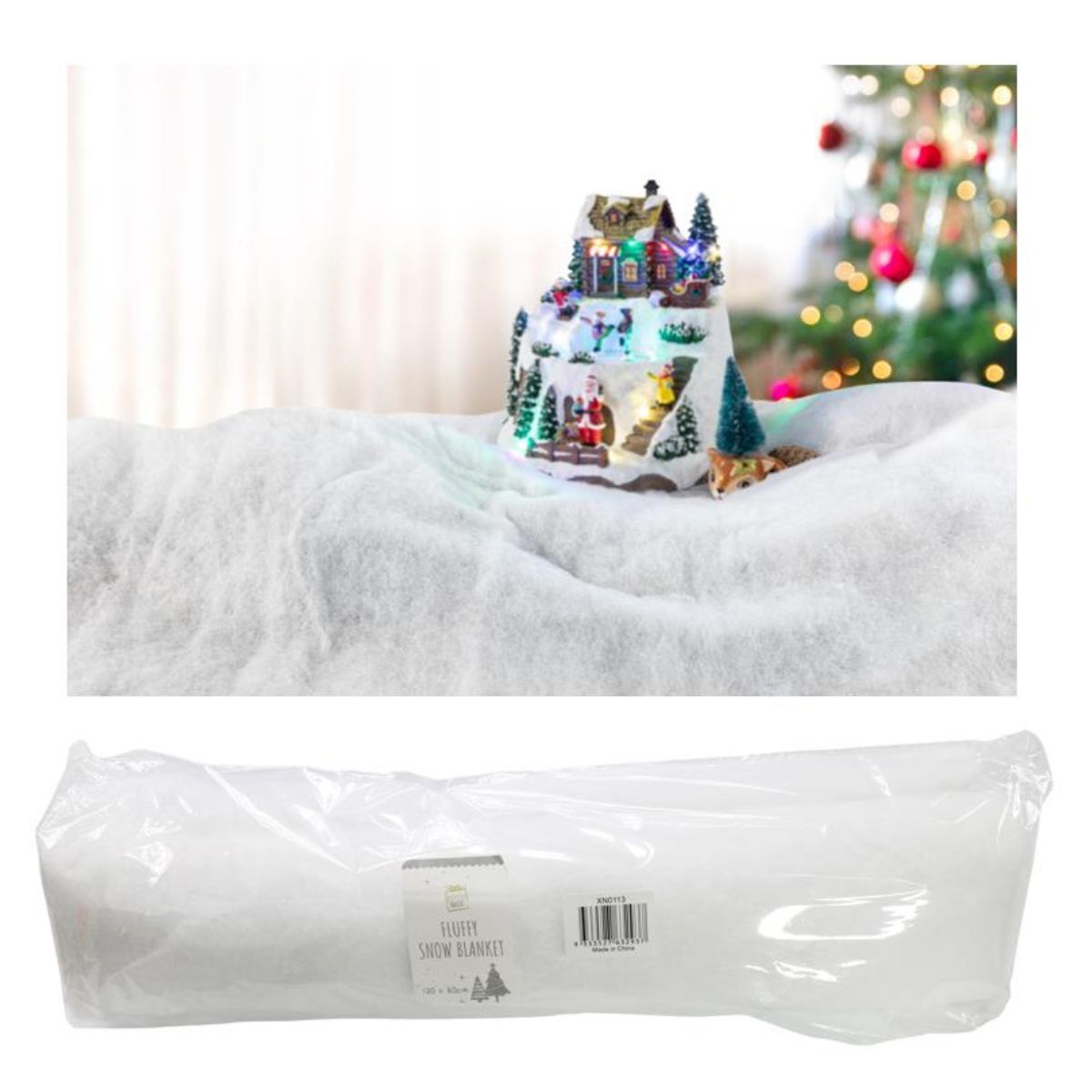 Fluffy Snow Blanket 120 x 80cm