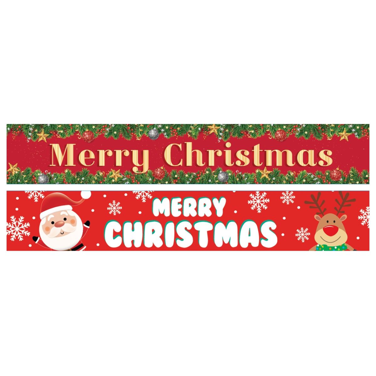Merry Christmas Yard Banner 300 x 50cm Assorted