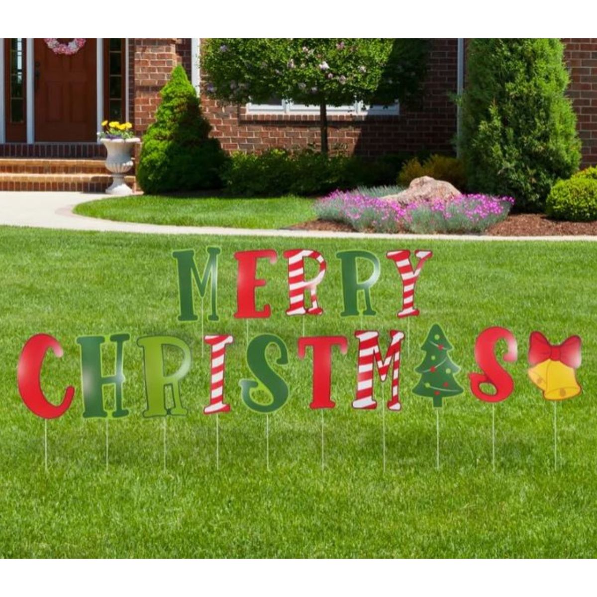 Merry Christmas Yard Sign Corflute 15 Pack