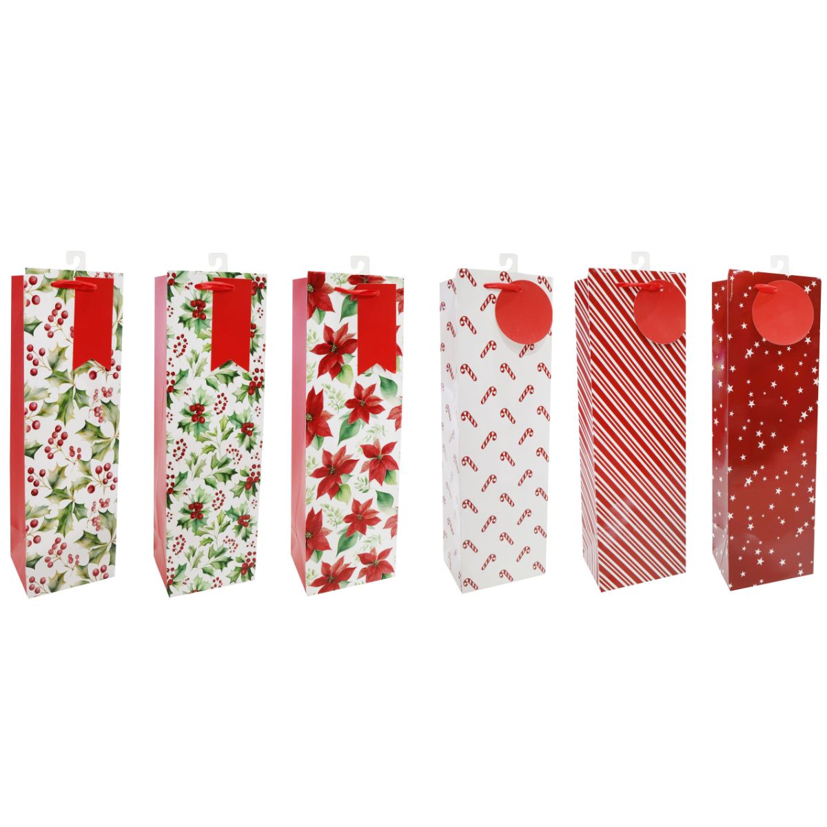 Bottle Bag Christmas Foliage Assorted