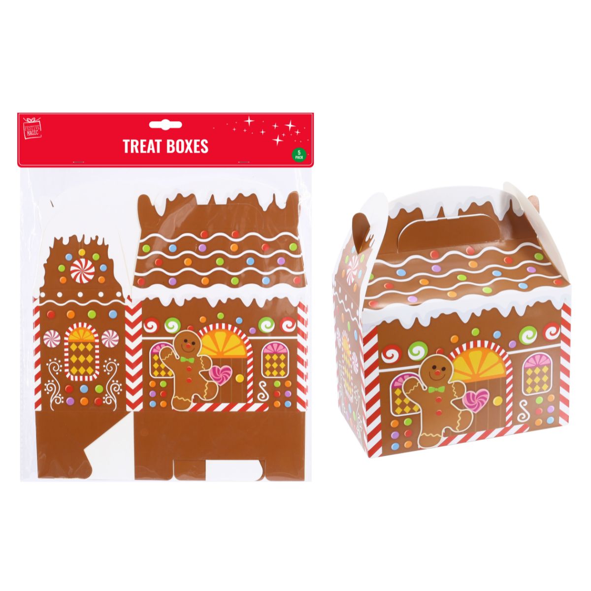 Christmas Gift/treat Gingerbread House 5 Piece