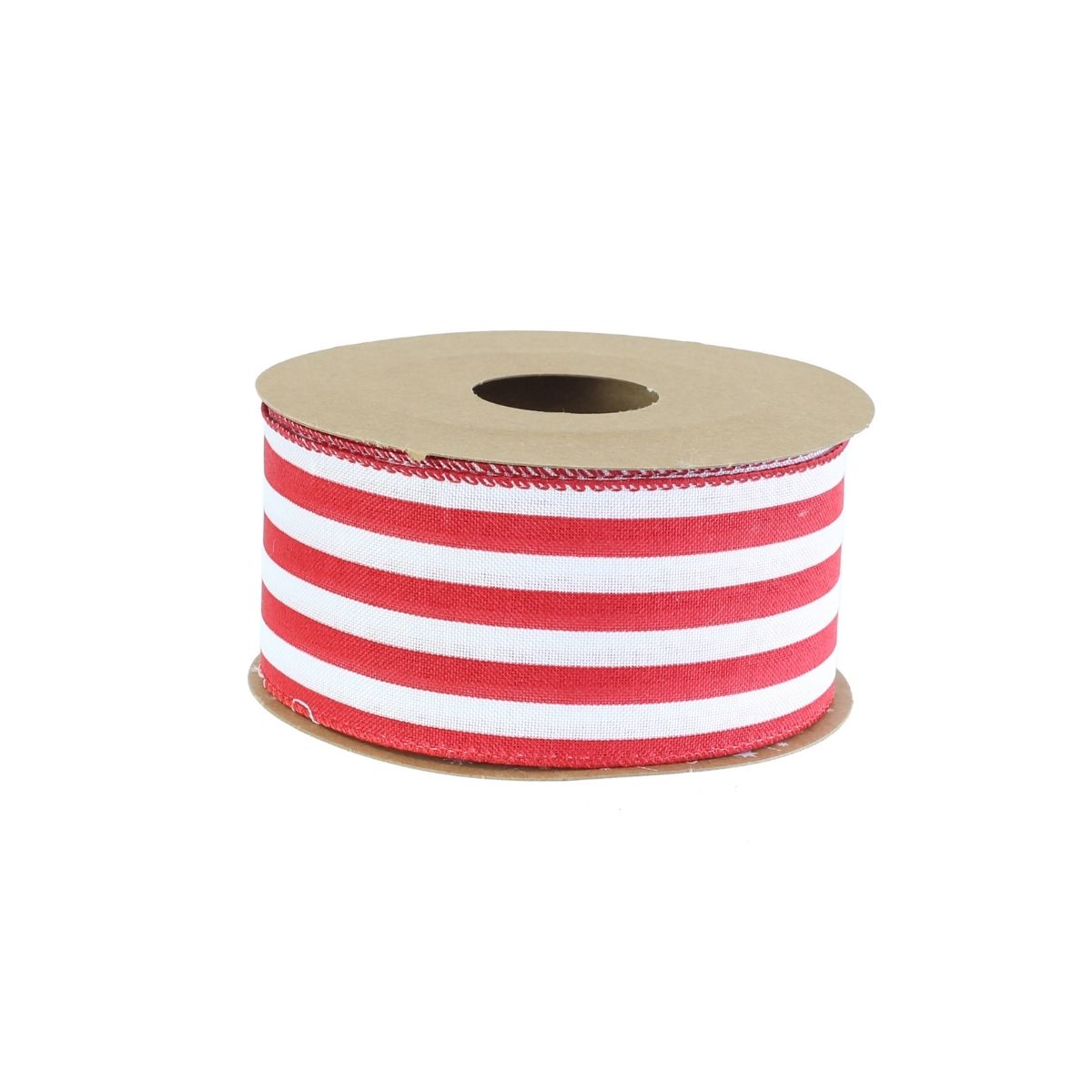 Ribbon Candycane Stripe 63mm X 10m