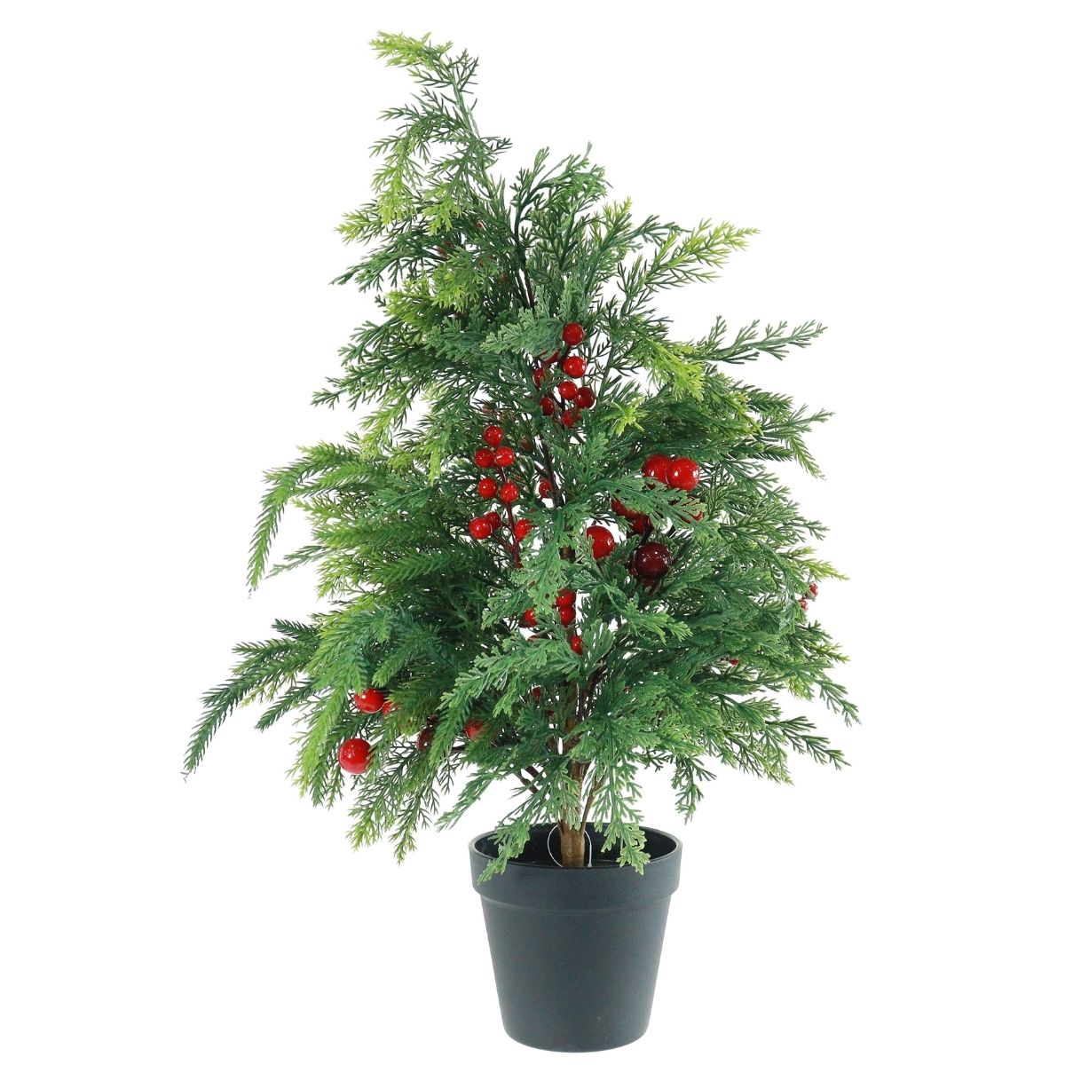 Christmas Pine Berry Potted Tree 58cm - affordable Christmas decoration NZ