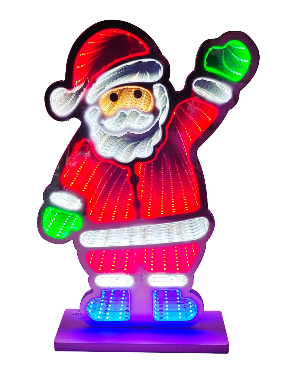 Christmas LED Infinity Santa Light 40cm