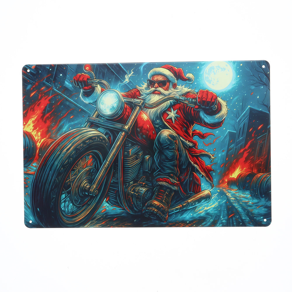Christmas Metal Sign 20cm x 30cm Design 6 Assorted Designs