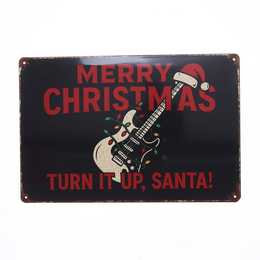 Christmas Metal Sign 20cm x 30cm Design 6 Assorted Designs